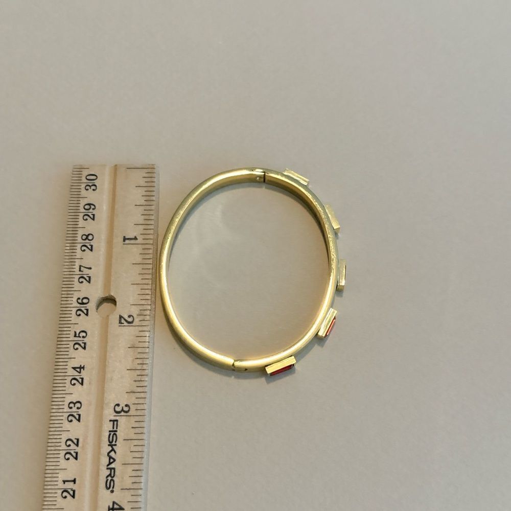 Red crystal bangle M811 - Picture 4 of 5
